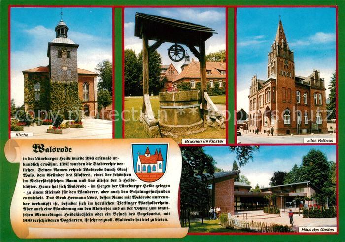 Walsrode Lueneburger Heide Kirche Brunnen im Kloster Altes Rathaus Haus des Gast