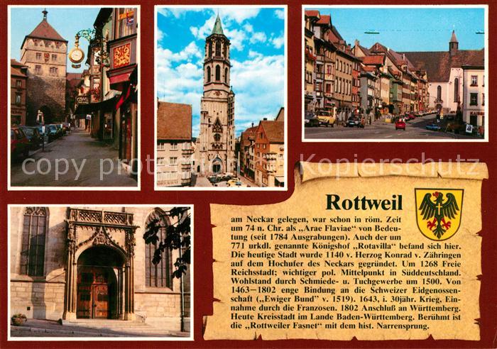 Rottweil Neckar Stadttor Kirche Marktplatz Portal