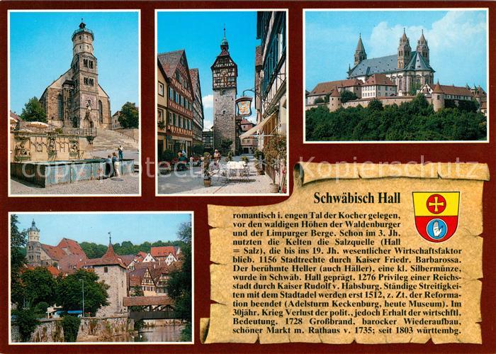 Schwaebisch Hall Muenster St Michael Am Josenturm Comburg Sulfer Turm und Sulfer