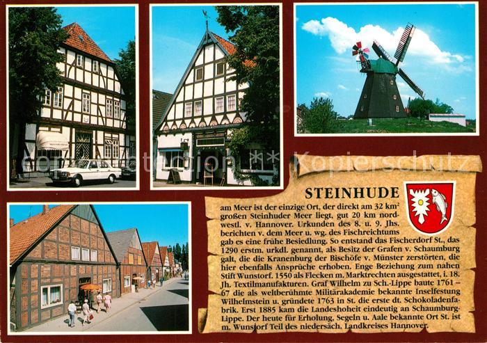 Steinhude Fachwerkhaus Gasthaus Windmuehle Strassenpartie