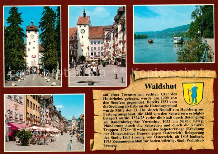 Waldshut-Tiengen Oberes und Unteres Tor Rheinpromenade Kaiserstrasse