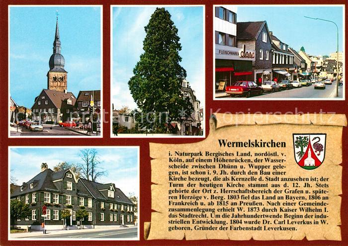 Wermelskirchen Kirche Pappel Hauptstrasse Wohnhaus