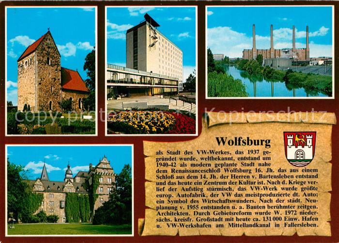 Wolfsburg St Annenkirche Rathaus VW Werk Schloss