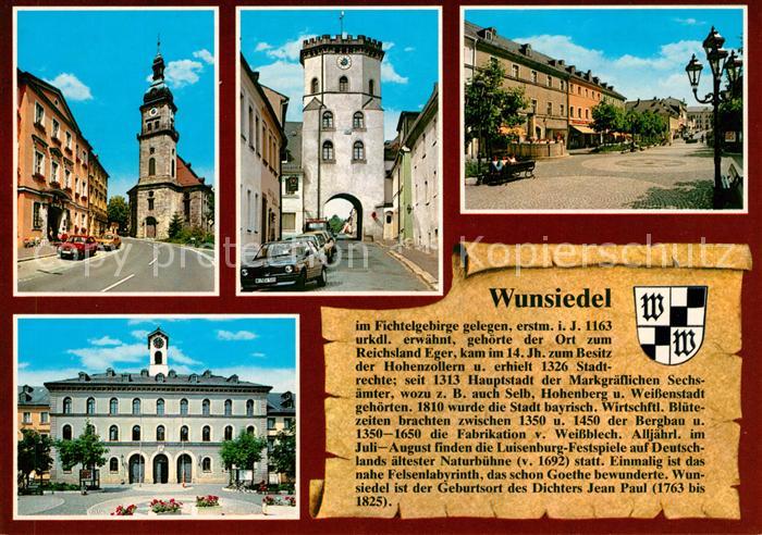 Wunsiedel St Veit Kirche Koppetentor Marktplatz Rathaus