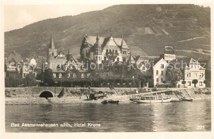 Bad Assmannshausen Rhein Hotel Krone