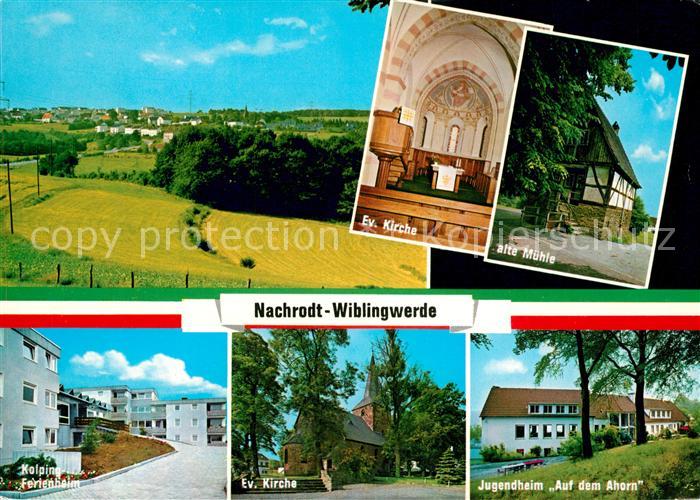 Nachrodt-Wiblingwerde Evangelische Kriche alte Muehle Jugendheim Auf dem Ahorn