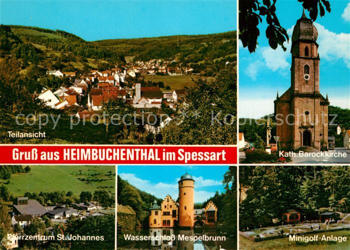 Heimbuchenthal Katholische Barockkirche Wasserschloss Mespelbrunn