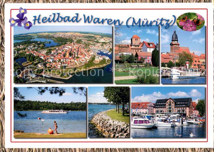 Waren Mueritz Yachthafne Dampfer Fliegeraufnahme