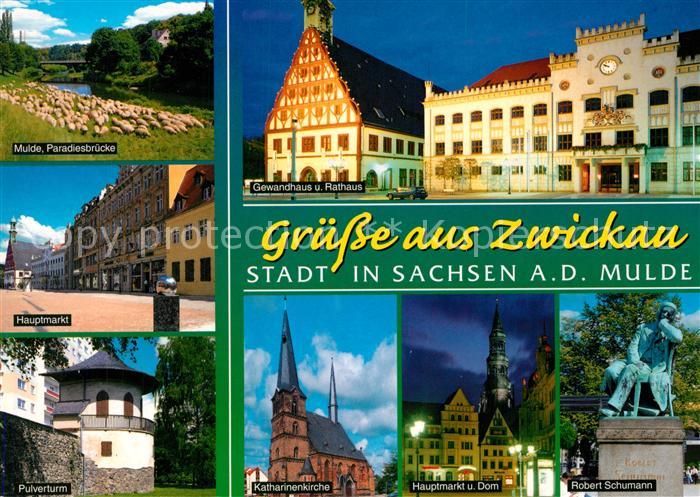 Zwickau Sachsen Gewandhaus Rathaus Dom Katharinenkirche