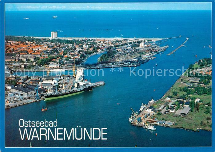 Warnemuende Ostseebad Fliegeraufnahme