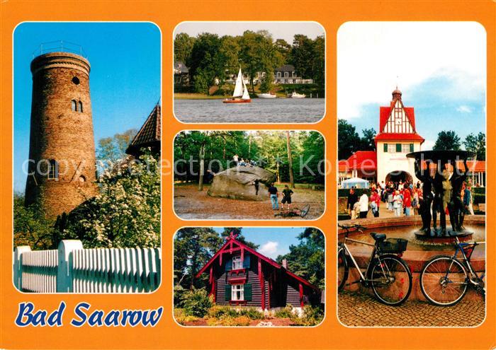 Bad Saarow Turm Brunnen Segelboot