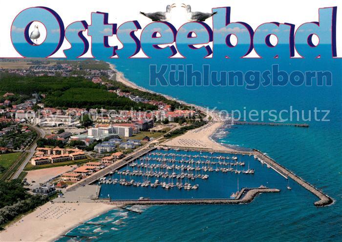 Kuehlungsborn Ostseebad Fliegeraufnahme Yachthafen Seebruecke