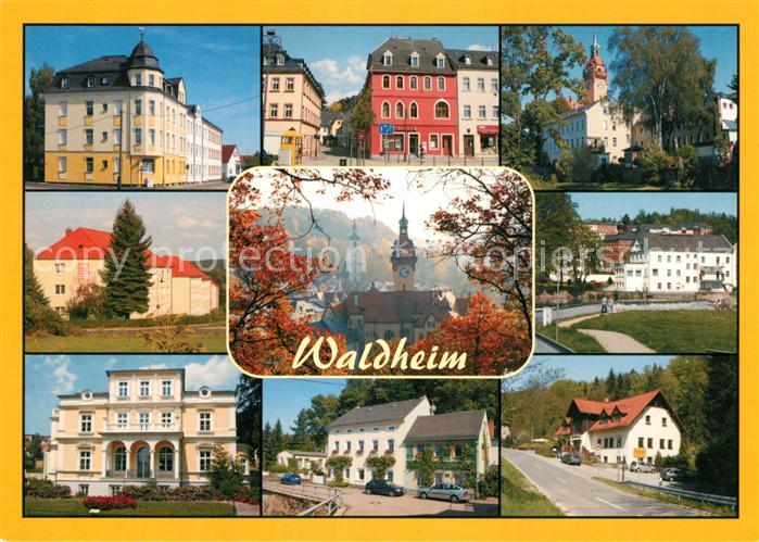 Waldheim Sachsen Hauptstrasse Obermarkt Rathaus