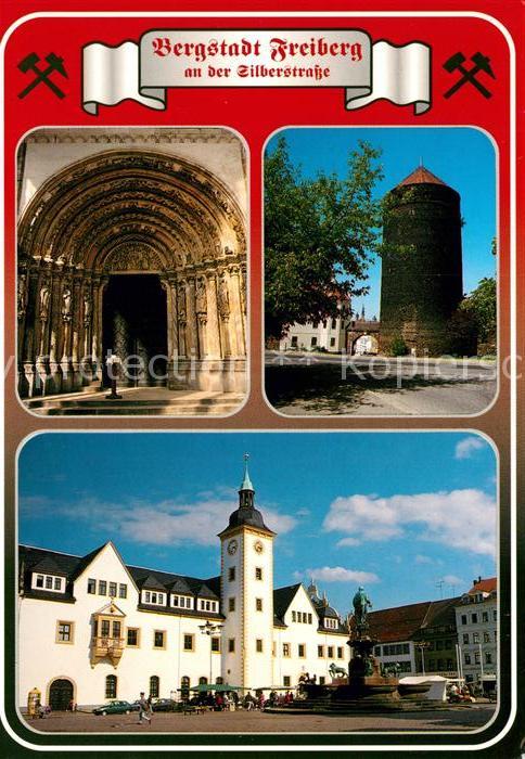 Freiberg Sachsen Obermarkt Rathaus Donatsturm