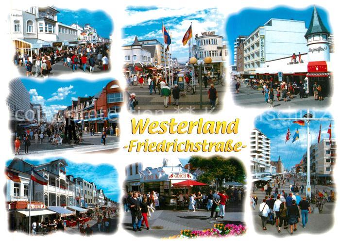 Westerland Sylt Friedrichstrasse Ansichten