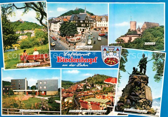 Gladenbach Lahn Hessen Marktplatz Schloss Kriegerdenkmal