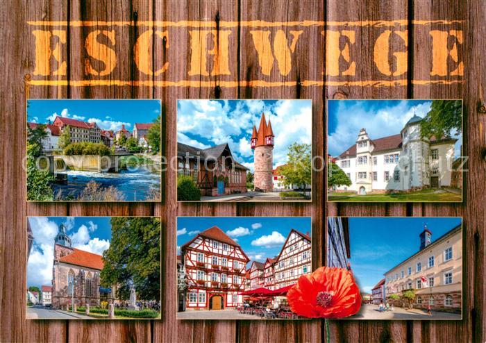 Eschwege Fachwerkhaeuser Turm Schloss