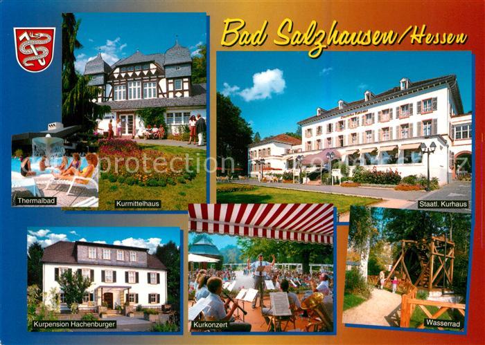 Bad Salzhausen Thermalbad Kurmittelhaus Kurhaus Kurpension Hachenburger Konzert