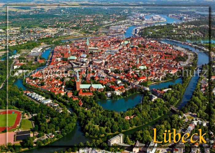Luebeck Fliegeraufnahme