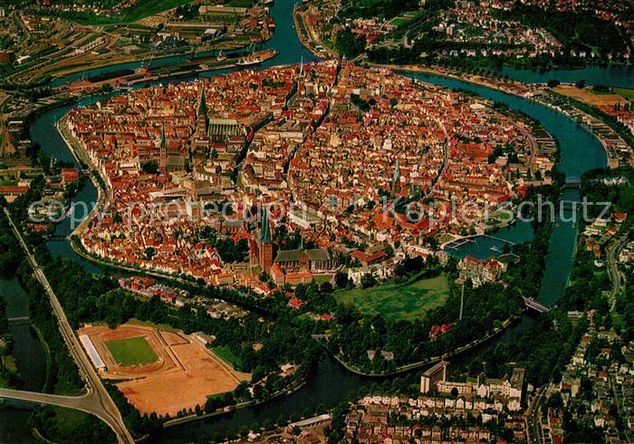 Luebeck Fliegeraufnahme