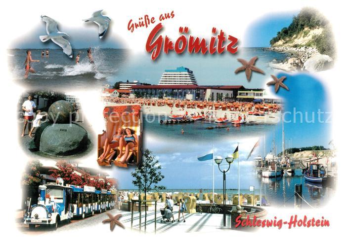 Groemitz Ostseebad Strand Parkeisenbahn Hafen