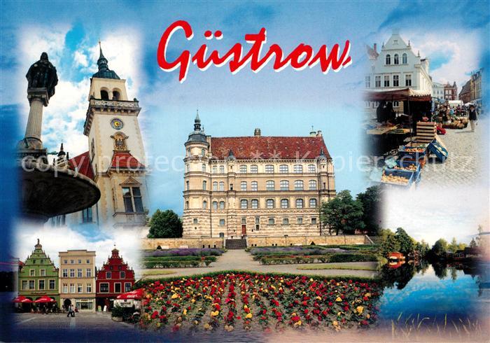 Guestrow Mecklenburg Vorpommern Schloss Marktplatz