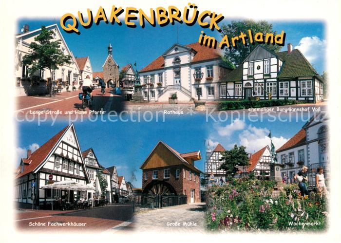 Quakenbrueck Rathaus Fachwerk Muehle Marktplatz