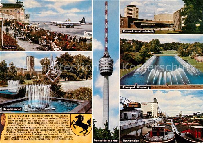 Stuttgart Flughafen Hauptbahnhof Konzerhaus Liederhalle Killesberg