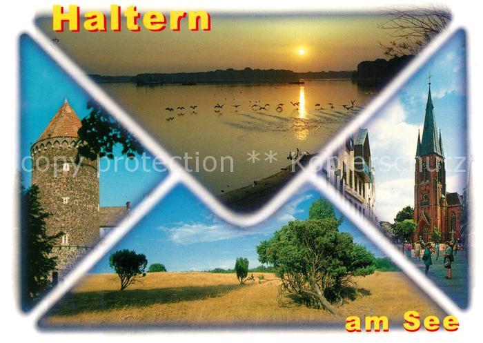 Haltern See Kirche Stadtturm Abendstimmung