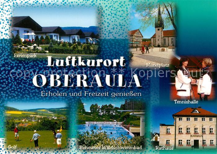 Oberaula Ferienpark Marktplatz Golf Rathaus Beheiztes Waldschwimmbad