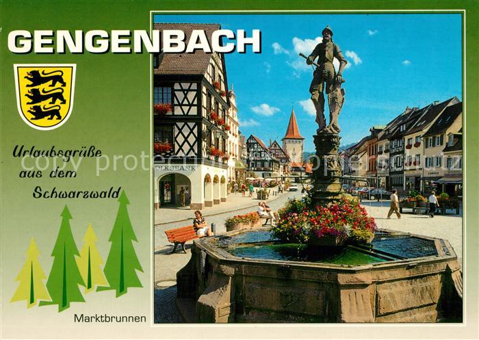 Gengenbach Marktbrunnen Brunnenfigur