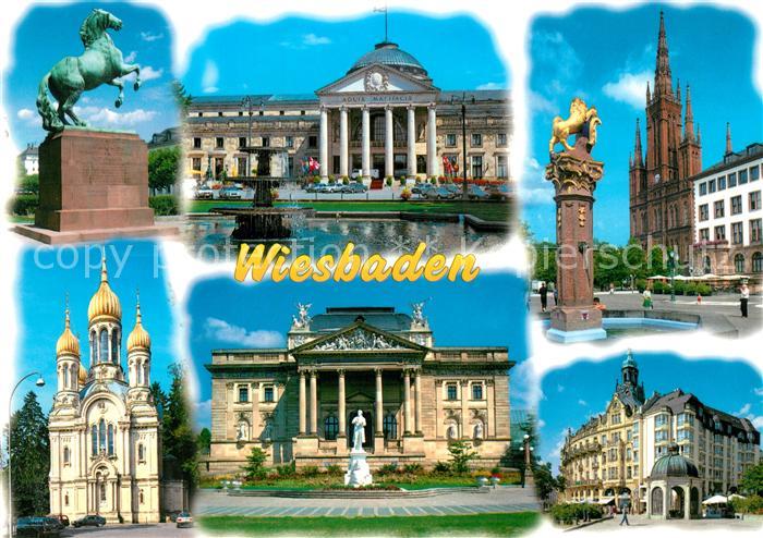 Wiesbaden Kursanatorium Marktkirche Stadtschloss Russisch orthodoxe Kirche