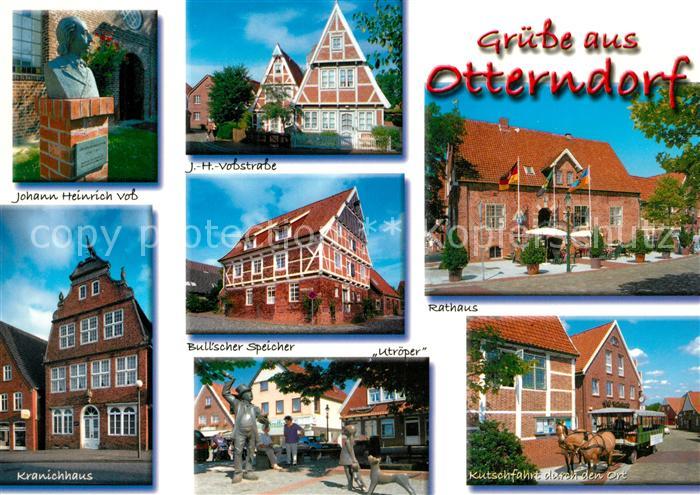 Otterndorf Niederelbe Rathaus Speicher Voss Denkmal Kranichhaus