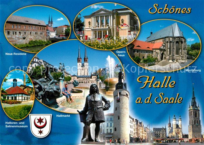 Halle Saale Hallmarkt Moritzburg Opernhaus Denkmal