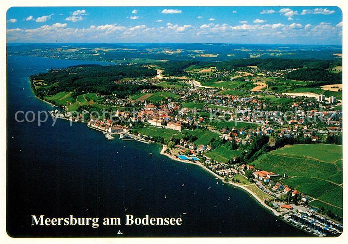 Meersburg Bodensee Fliegeraufnahme Hafen