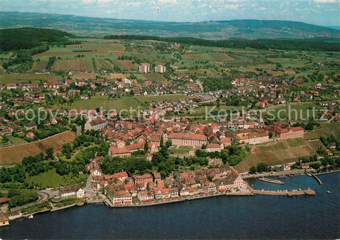 Meersburg Bodensee Fliegeraufnahme Hafen