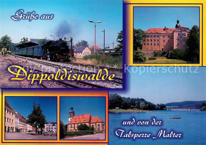 Dippoldiswalde Osterzgebirge Dampfeisenbahn Schloss Talsperre Malter Stadtkirche