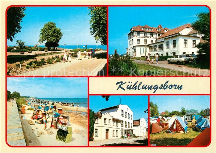 Kuehlungsborn Ostseebad Strand Promenade Campingplatz