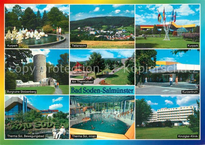 Bad Soden-Salmuenster Kurpark Burgruine Stolzenberg Kinzigtal-Klinik Kurzentrum