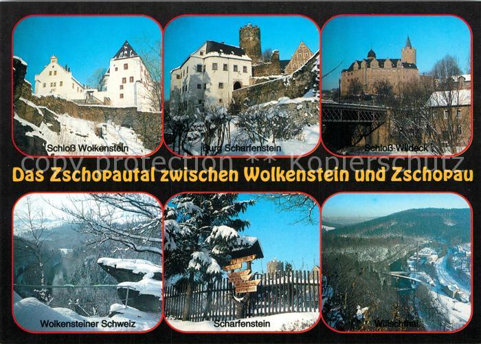 Zschopautal Schloss Wolkenstein Schloss Scharfenstein Schloss Wildeck