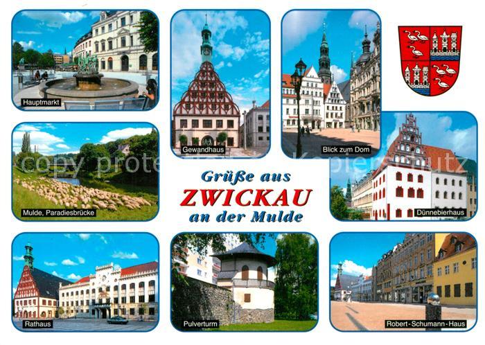 Zwickau Sachsen Gewandhaus Duennebierhaus Rathaus Robert-Schumann-Haus