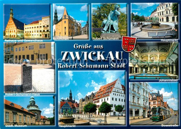 Zwickau Sachsen Bosestrasse Johannisbad Schiffchen Robert-Schumann-Haus