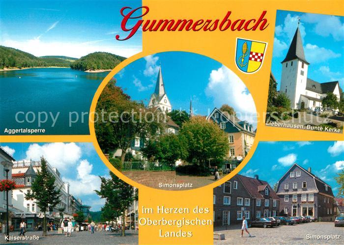 Gummersbach Aggertalsperre Simonsplatz Kaiserstrasse Lieberhausen Bunte Kerke