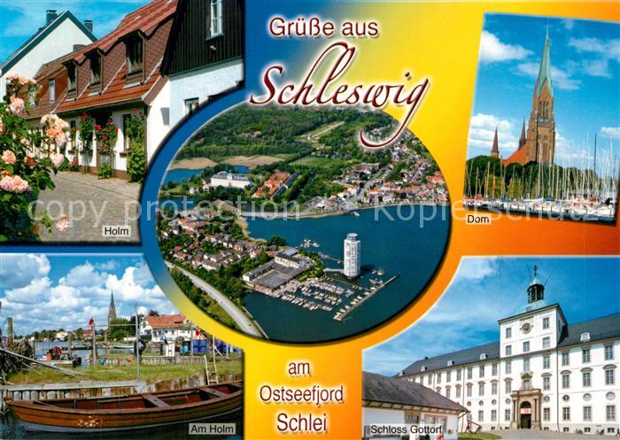 Schleswig Schlei Fliegeraufnahme Dom Schloss Gottorf Holm