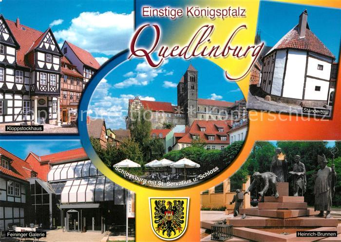 Quedlinburg Harz Kloppstockhaus Feininger Galerie Schlossburg Staenderbau