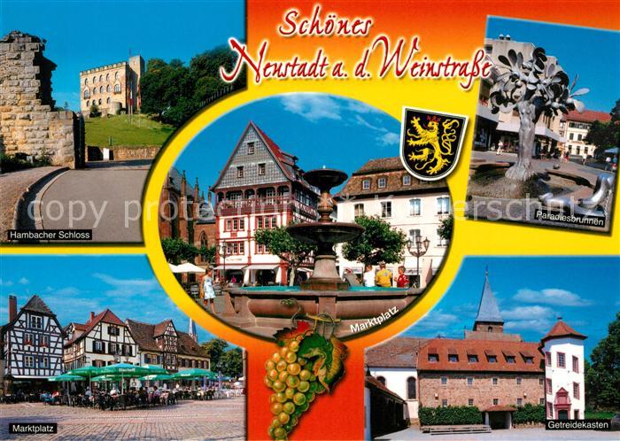 Neustadt Weinstrasse Hambacher Schloss Marktplatz Getreidekasten