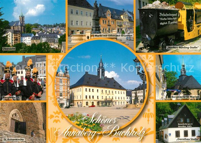 Annaberg-Buchholz Erzgebirge Markus-Roehling-Stolln Dorothea Stolln Bergleute Ma