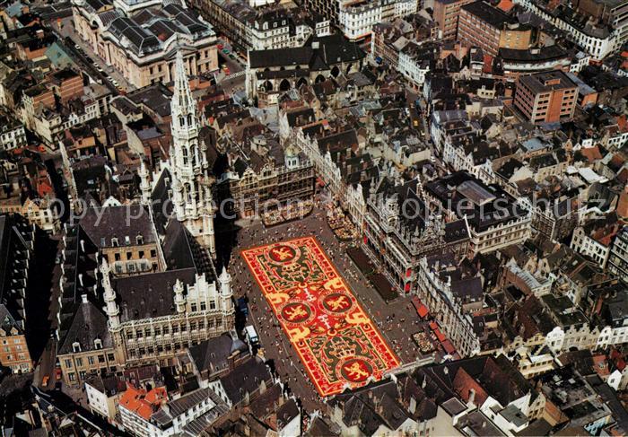 Brussels Grand Place Tapis de Fleurs Fliegeraufnahme