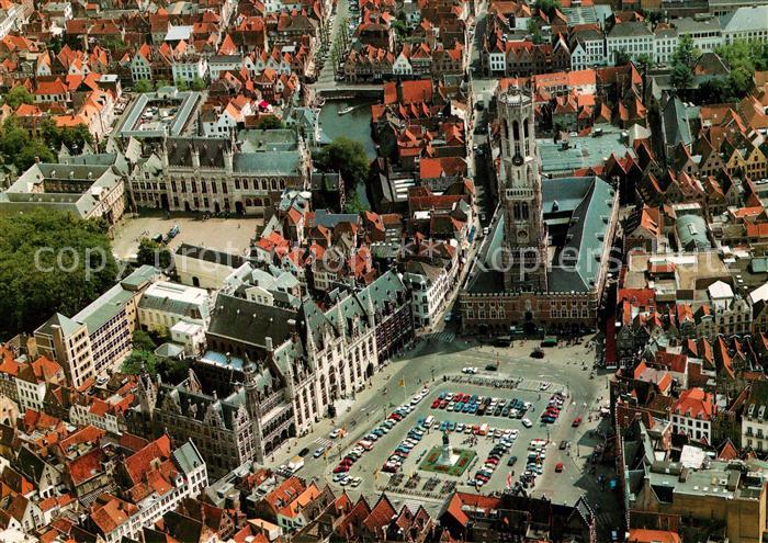 BRUGGE Bruges Belgie Fliegeraufnahme