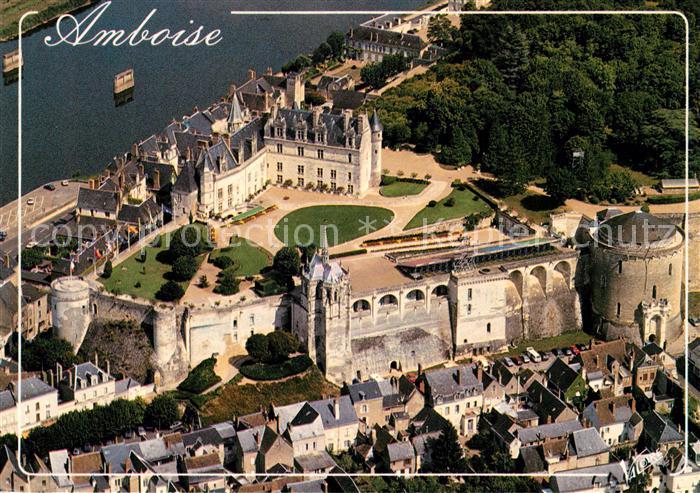Amboise Vue Aerienne du Chateau